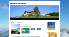 Desktop Screenshot of ferienambauernhof.net